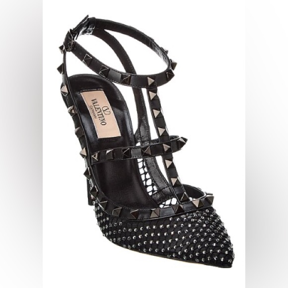 Valentino Shoes - NEW Valentino Rockstud Crystal Mesh Pumps 100mm-Size 38 (US Size 8)–Retail$1350